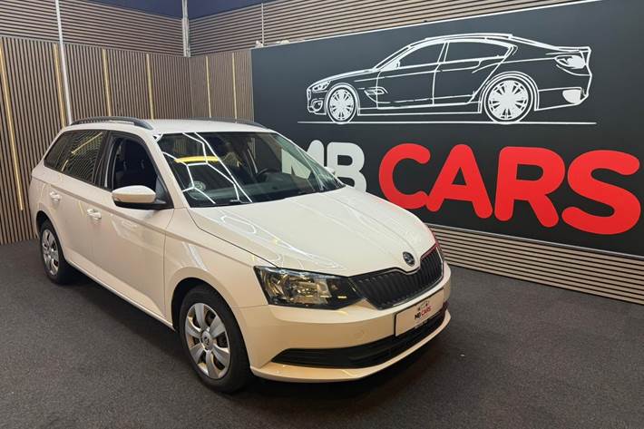 Hvid Skoda Fabia fra 2018