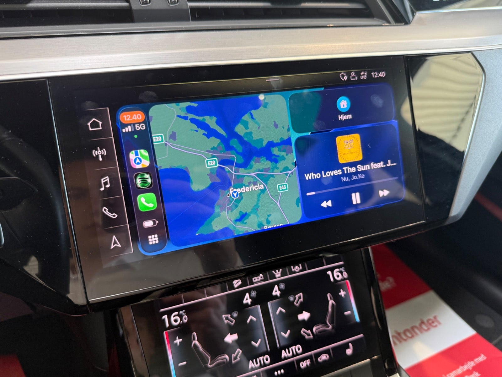 Sort Audi e-tron fra 2019