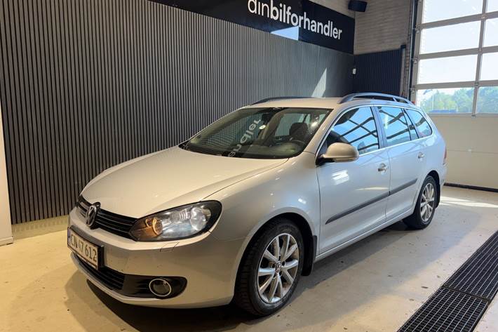 Sølv VW Golf VI fra 2011