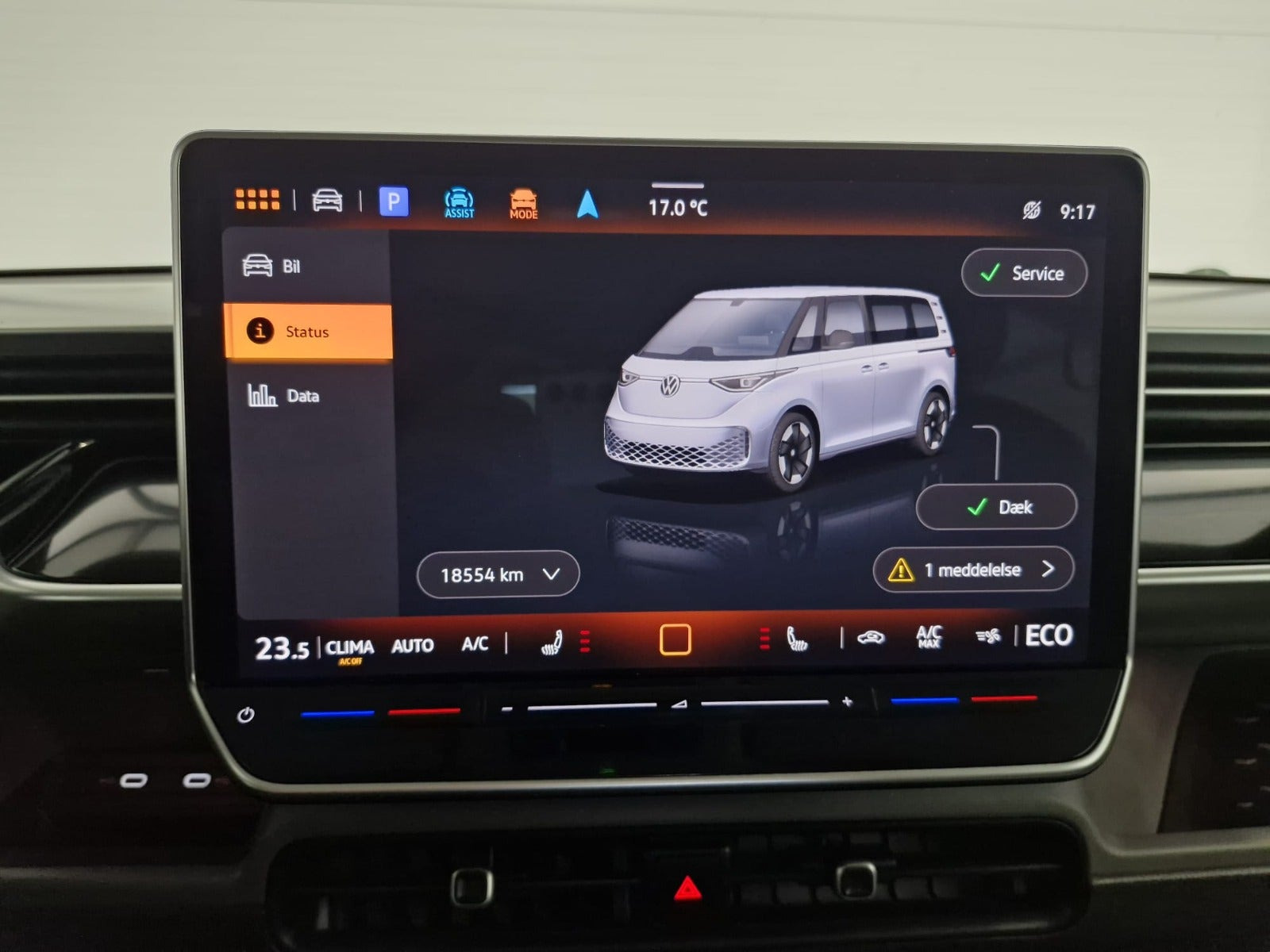 Orange VW ID.Buzz fra 2025