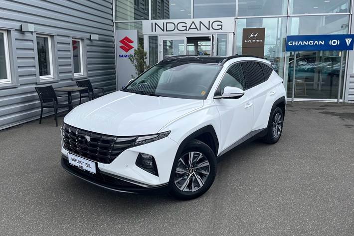 Hvid Hyundai Tucson fra 2021