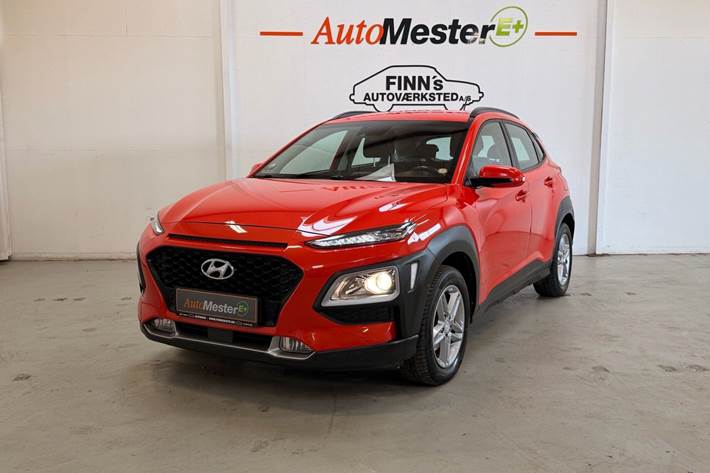 Orange Hyundai Kona fra 2019