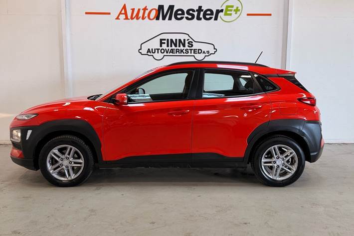 Orange Hyundai Kona fra 2019