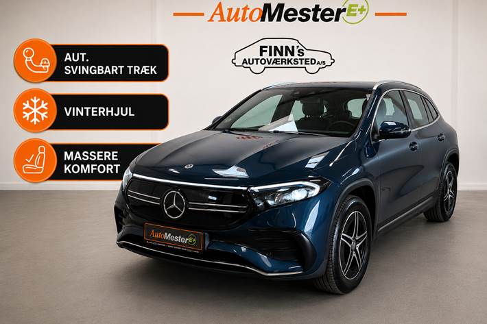 Blå Mercedes EQA 250 fra 2022