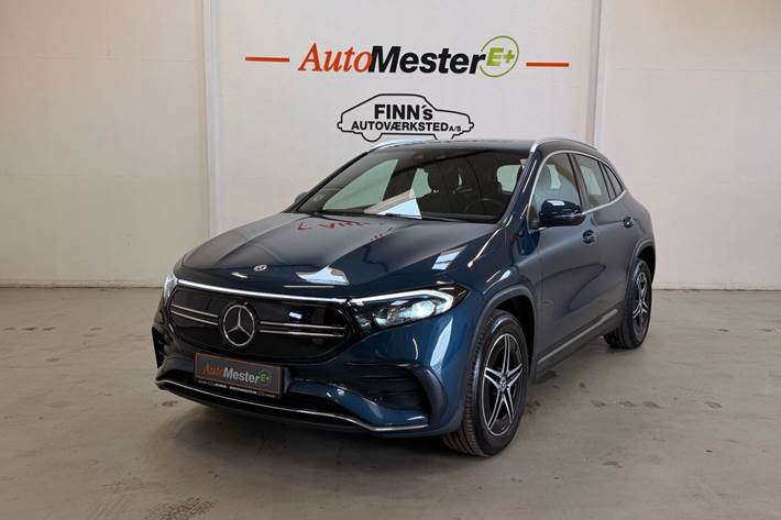 Blå Mercedes EQA 250 fra 2022