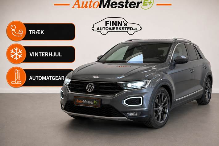 Grå VW T-Roc fra 2018