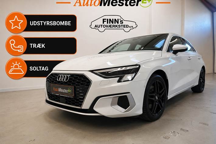 Hvid Audi A3 fra 2021