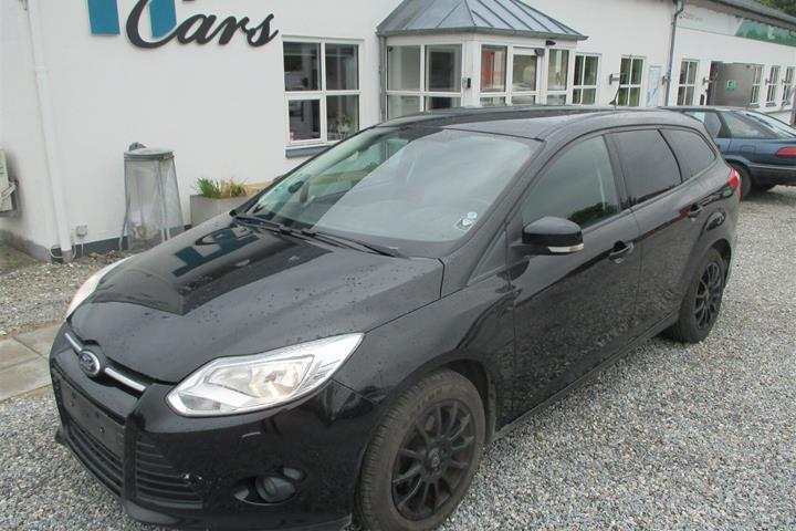 Sort Ford Focus fra 2011 set udefra
