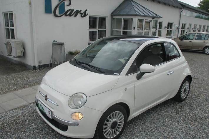 Hvid Fiat 500 fra 2010