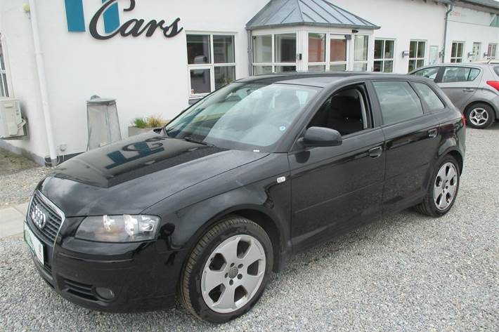 Sort Audi A3 fra 2007