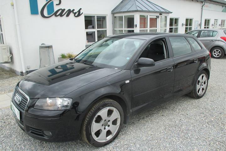 Sort Audi A3 fra 2007