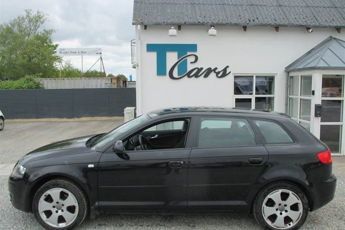 Sort Audi A3 fra 2007