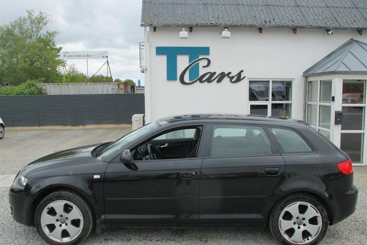 Sort Audi A3 fra 2007