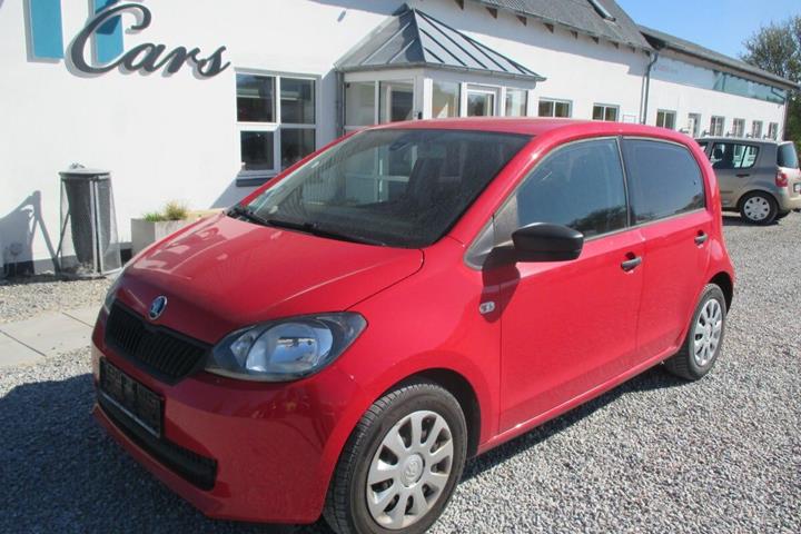 Rød Skoda Citigo fra 2015