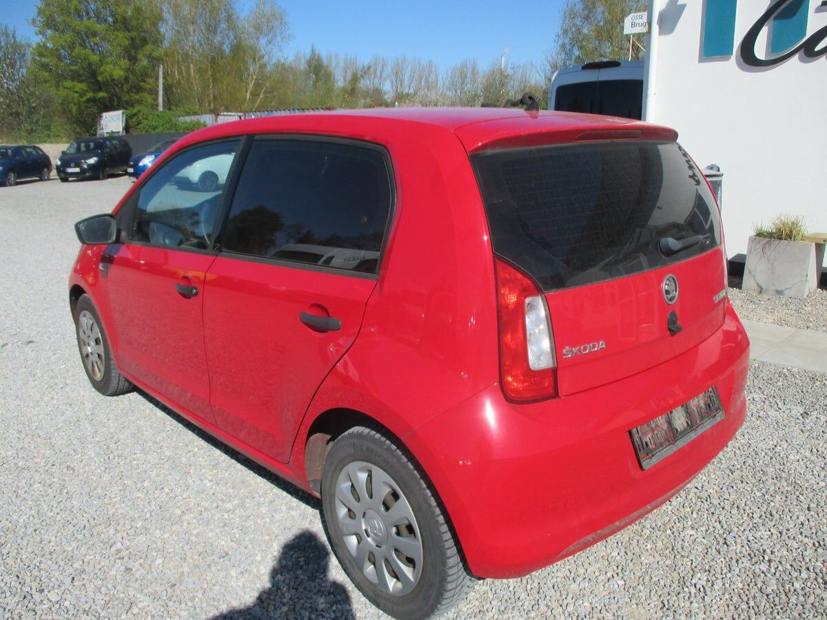 Rød Skoda Citigo fra 2015
