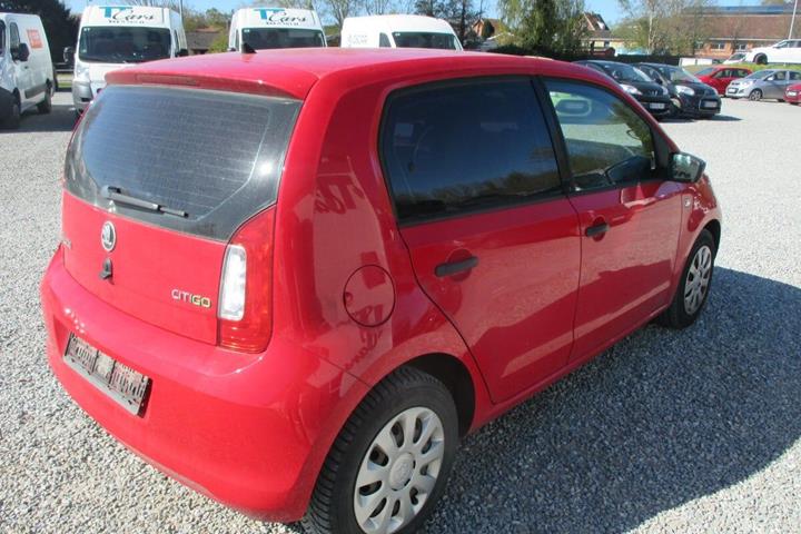 Rød Skoda Citigo fra 2015