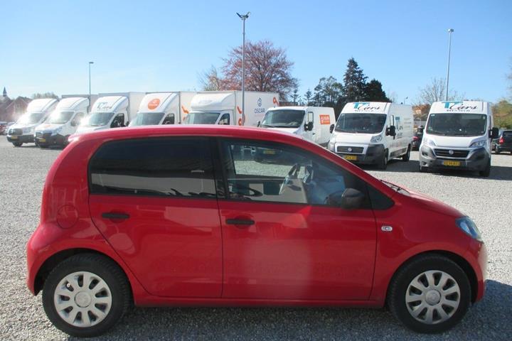 Rød Skoda Citigo fra 2015