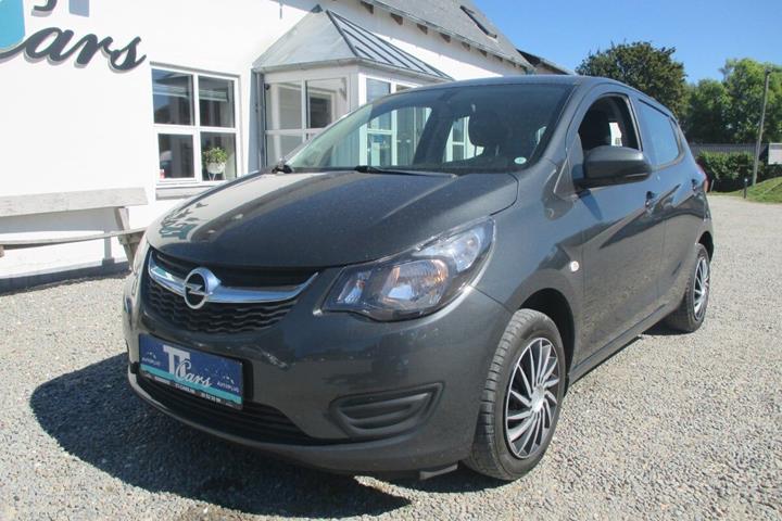 Grå Opel Karl fra 2017 set udefra