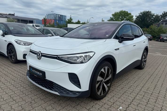 Hvid VW ID.4 fra 2021 set udefra