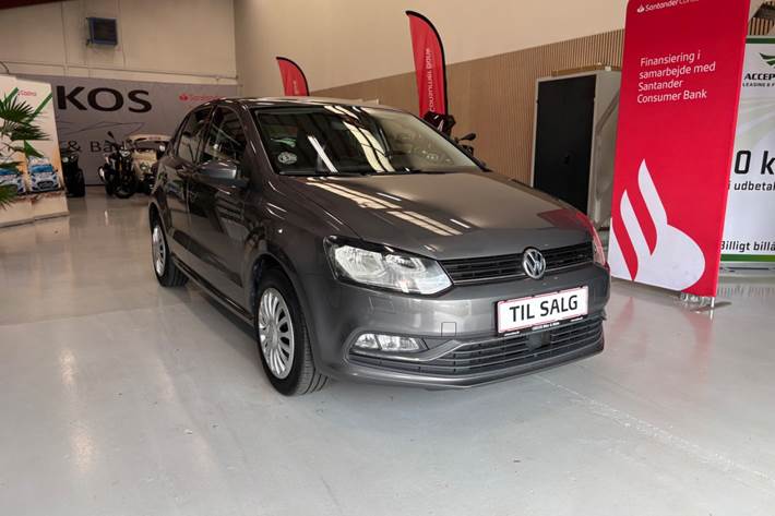 Grå VW Polo fra 2016