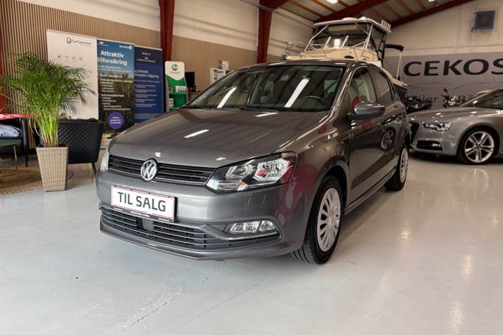 Grå VW Polo fra 2016