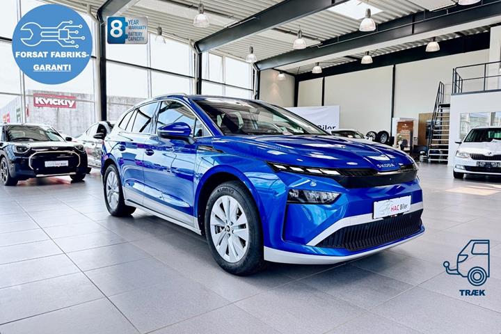 Blå Skoda Enyaq fra 2026