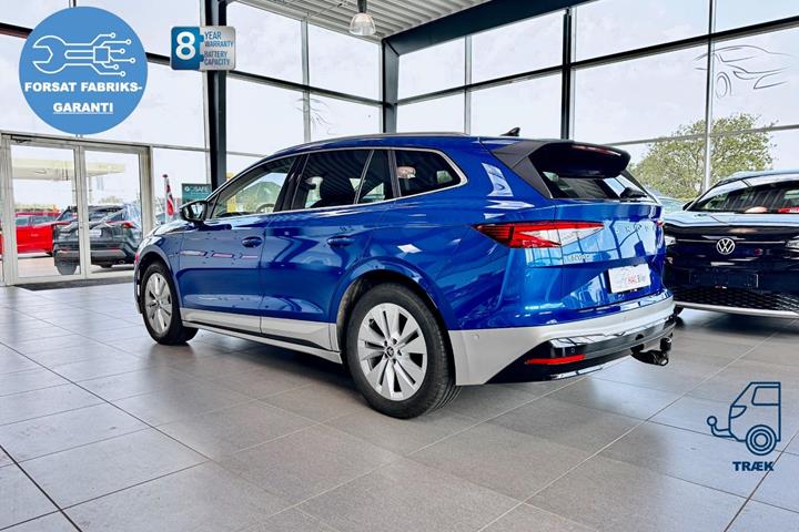Blå Skoda Enyaq fra 2026