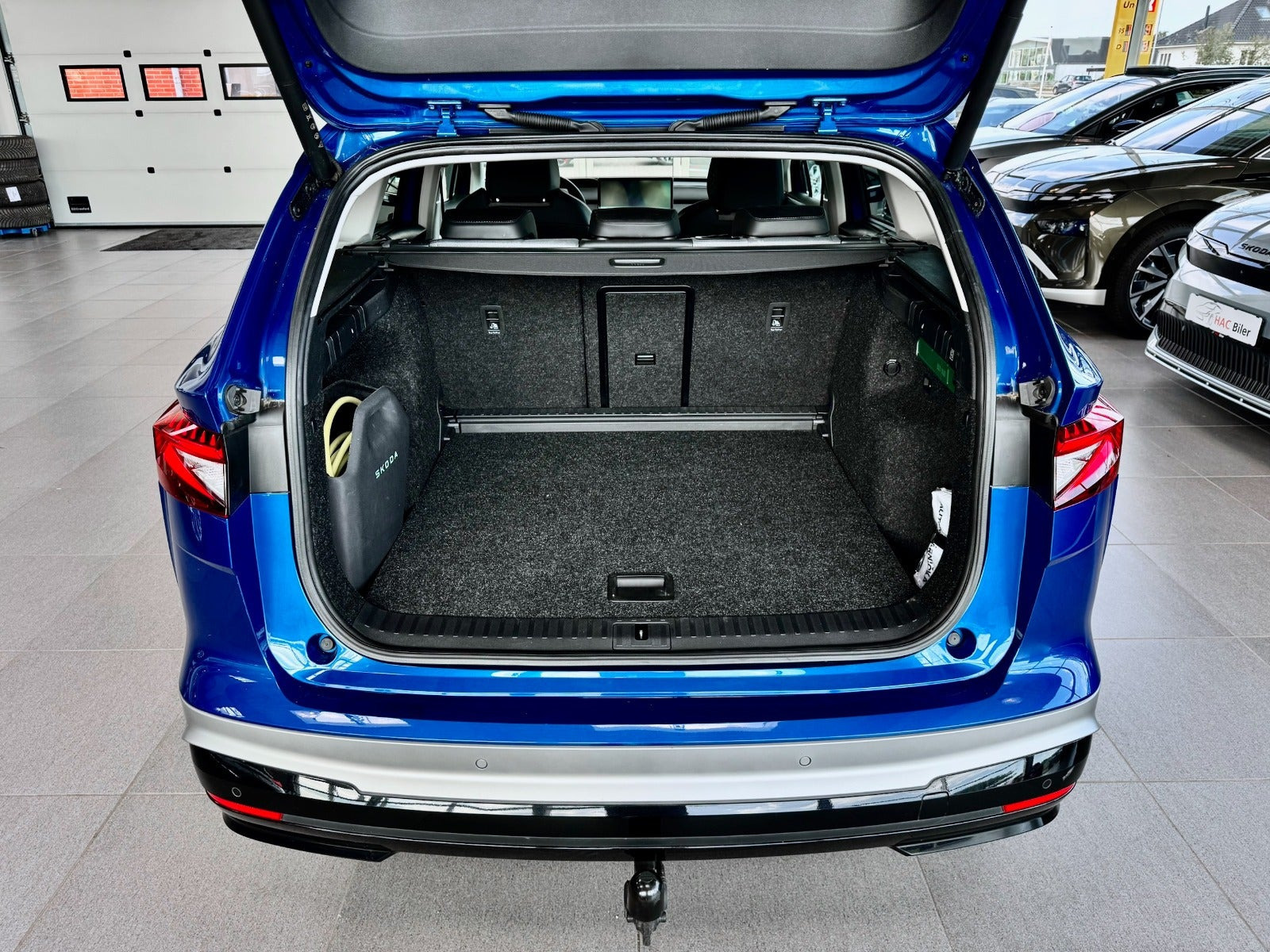 Blå Skoda Enyaq fra 2026
