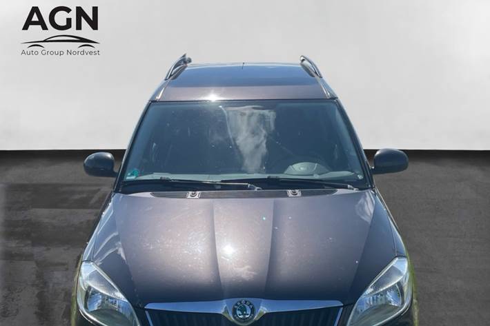 Brun Skoda Roomster fra 2010