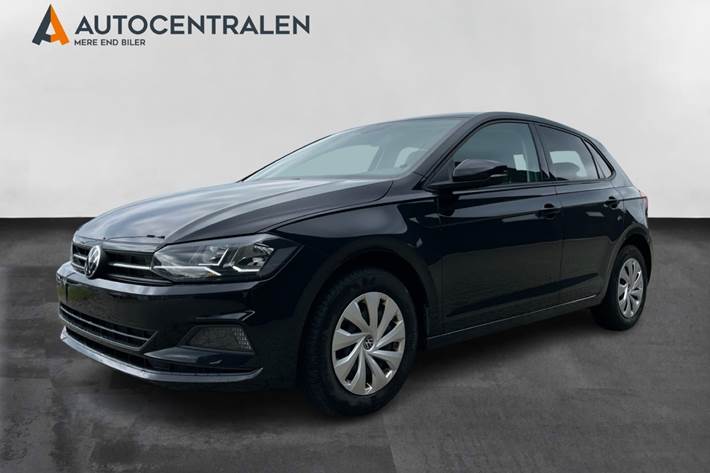 Sort VW Polo fra 2021 set udefra