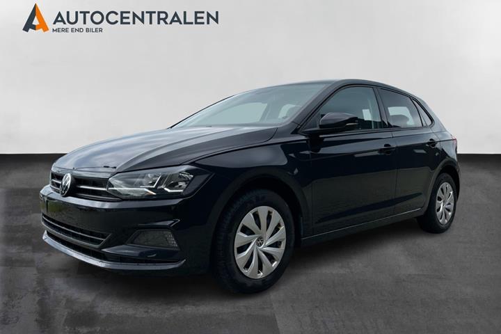Sort VW Polo fra 2021 set udefra