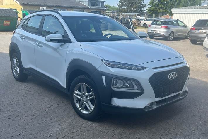 Hvid Hyundai Kona fra 2021