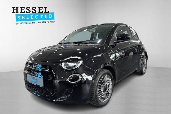 Beige Fiat 500e fra 2022