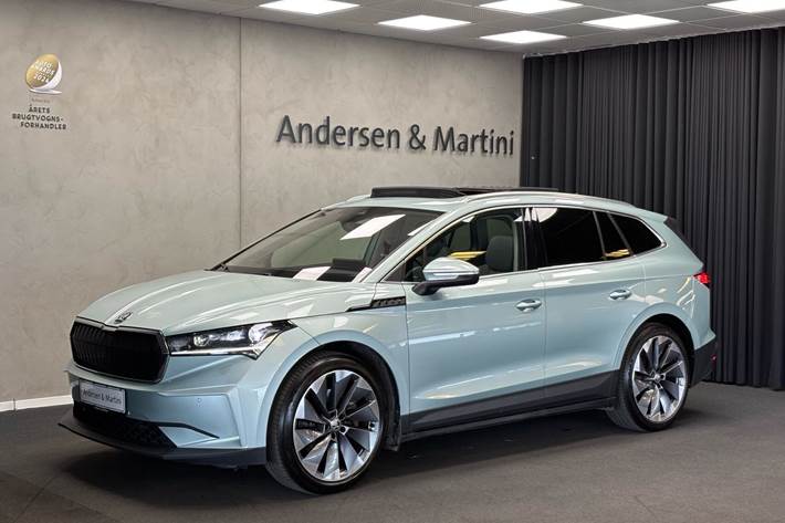 Blå Skoda Enyaq fra 2020