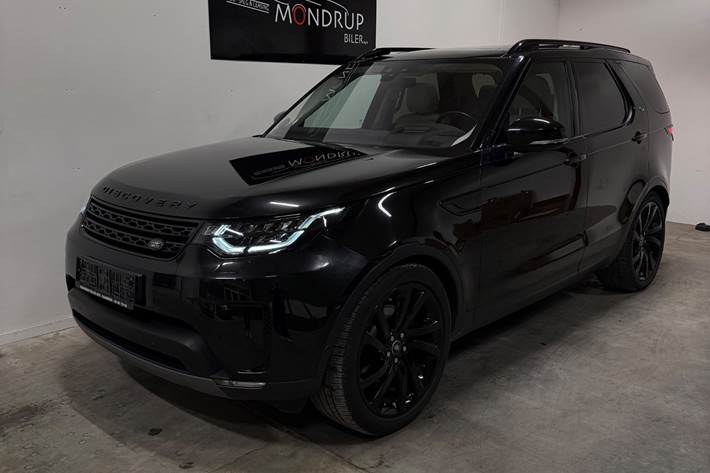 Sort Land Rover Discovery 5 fra 2017 set udefra