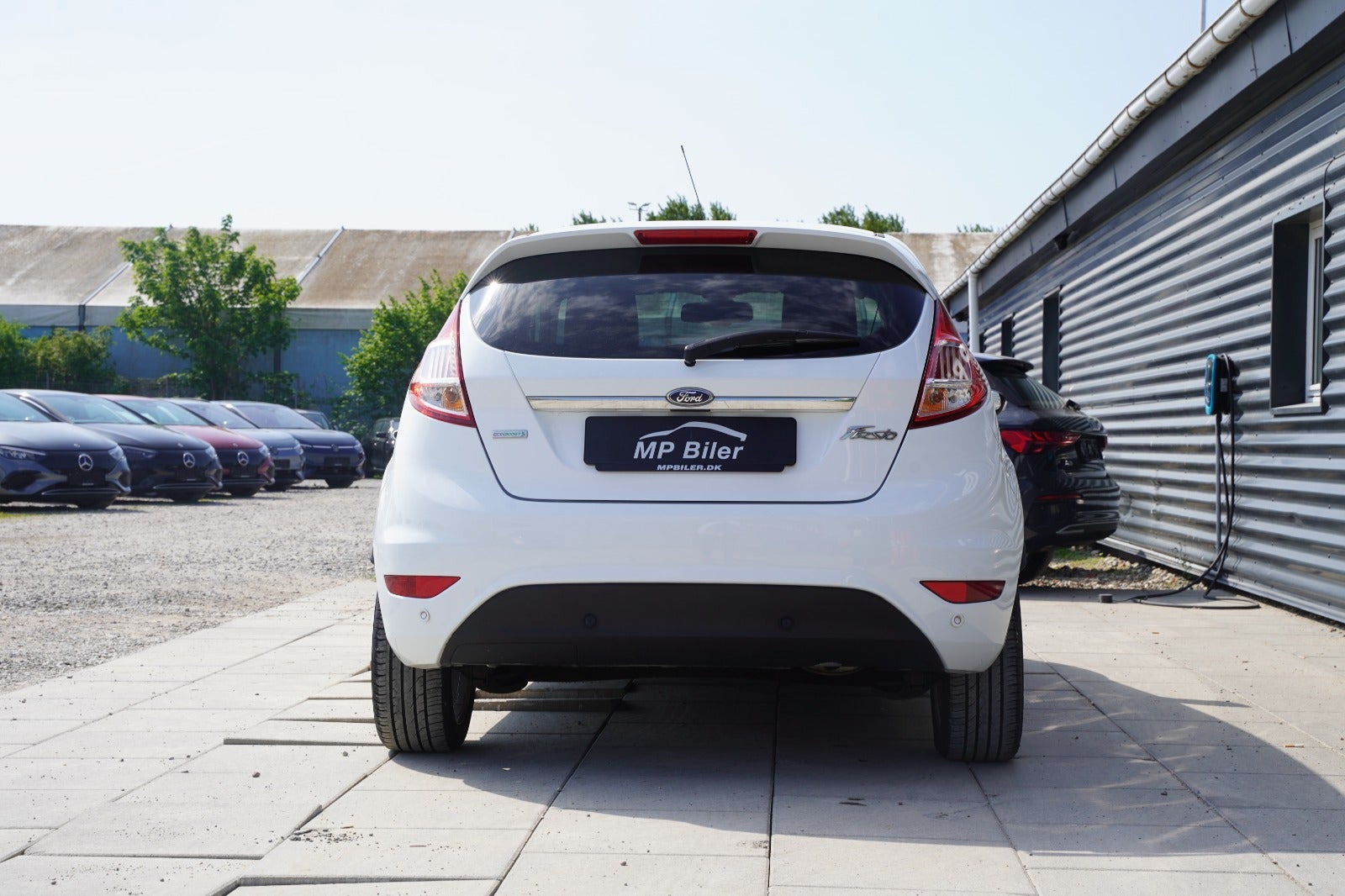 Hvid Ford Fiesta fra 2016