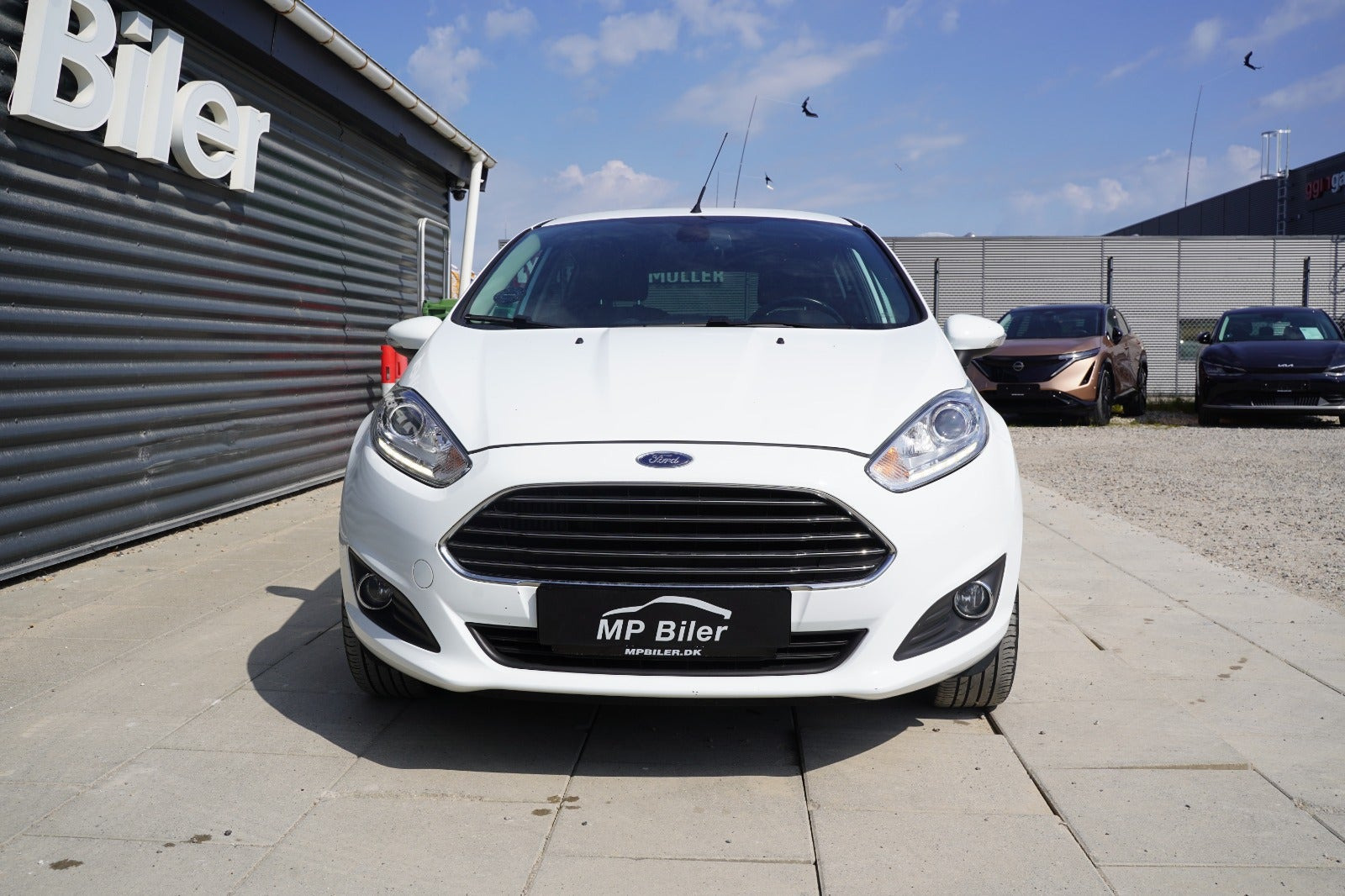 Hvid Ford Fiesta fra 2016