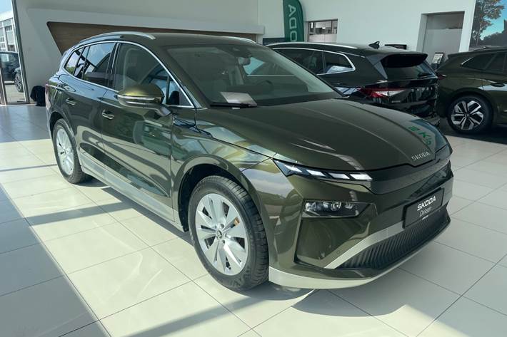 Grøn Skoda Enyaq fra 2026