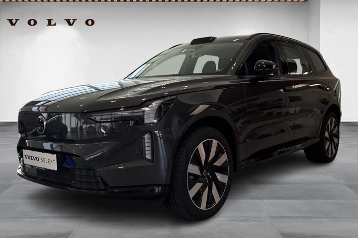 Grå Volvo EX90 fra 2025 set udefra