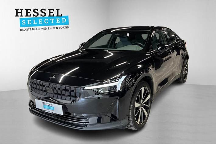 Sort Polestar 2 fra 2023 set udefra