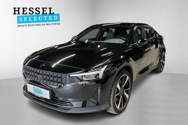 Sort Polestar 2 fra 2023 set udefra