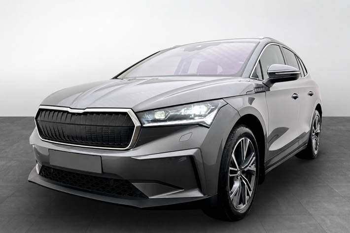 Grå Skoda Enyaq fra 2025