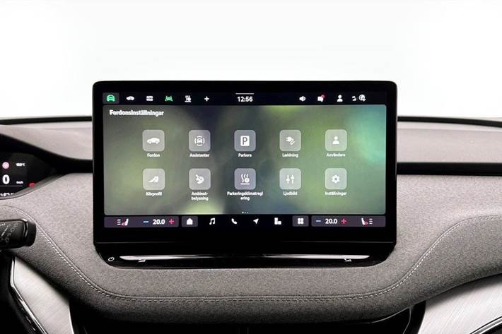 Grå Skoda Enyaq fra 2025