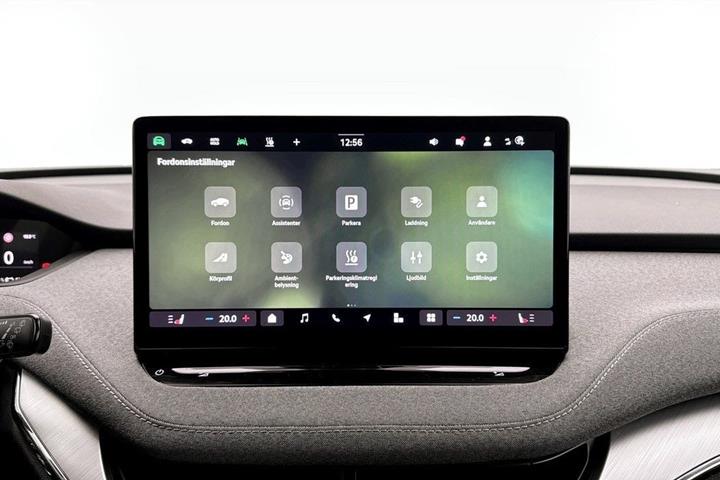 Grå Skoda Enyaq fra 2025