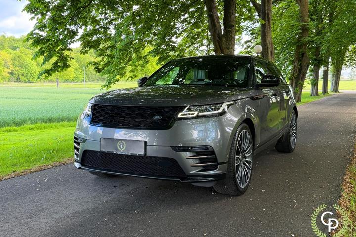 Grå Land Rover Range Rover Velar fra 2018 set udefra