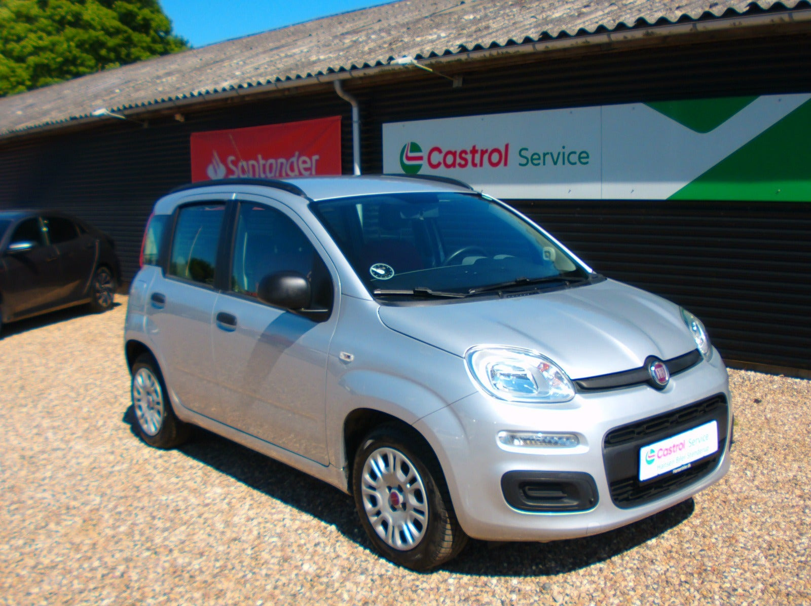 Sølv Fiat Panda fra 2012