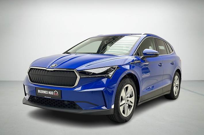 Blå Skoda Enyaq fra 2021