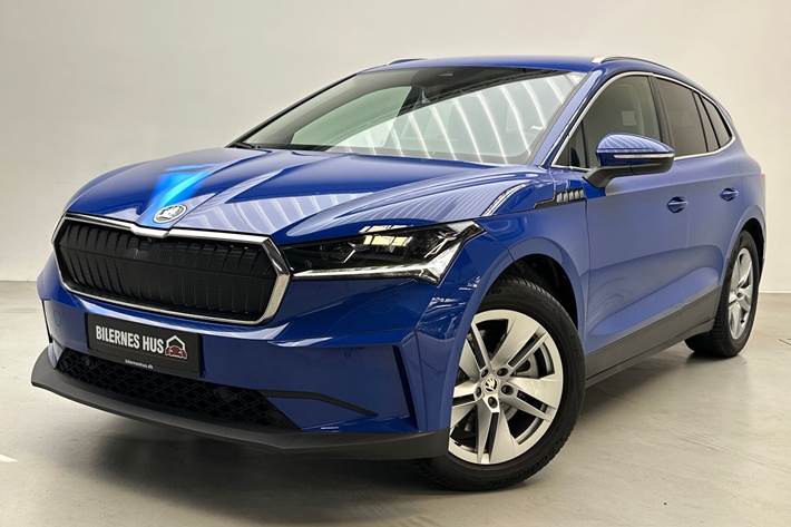 Blå Skoda Enyaq fra 2021