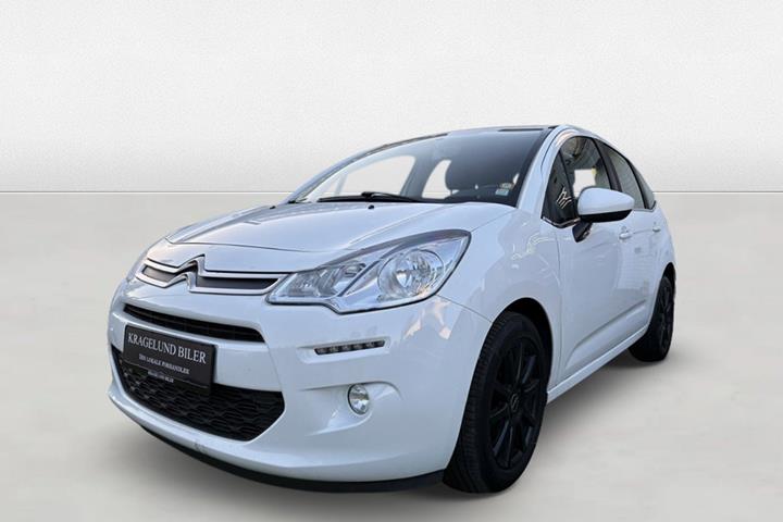 Grøn Citroën C3 fra 2016 set udefra
