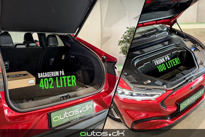 Rød Ford Mustang Mach-E fra 2024